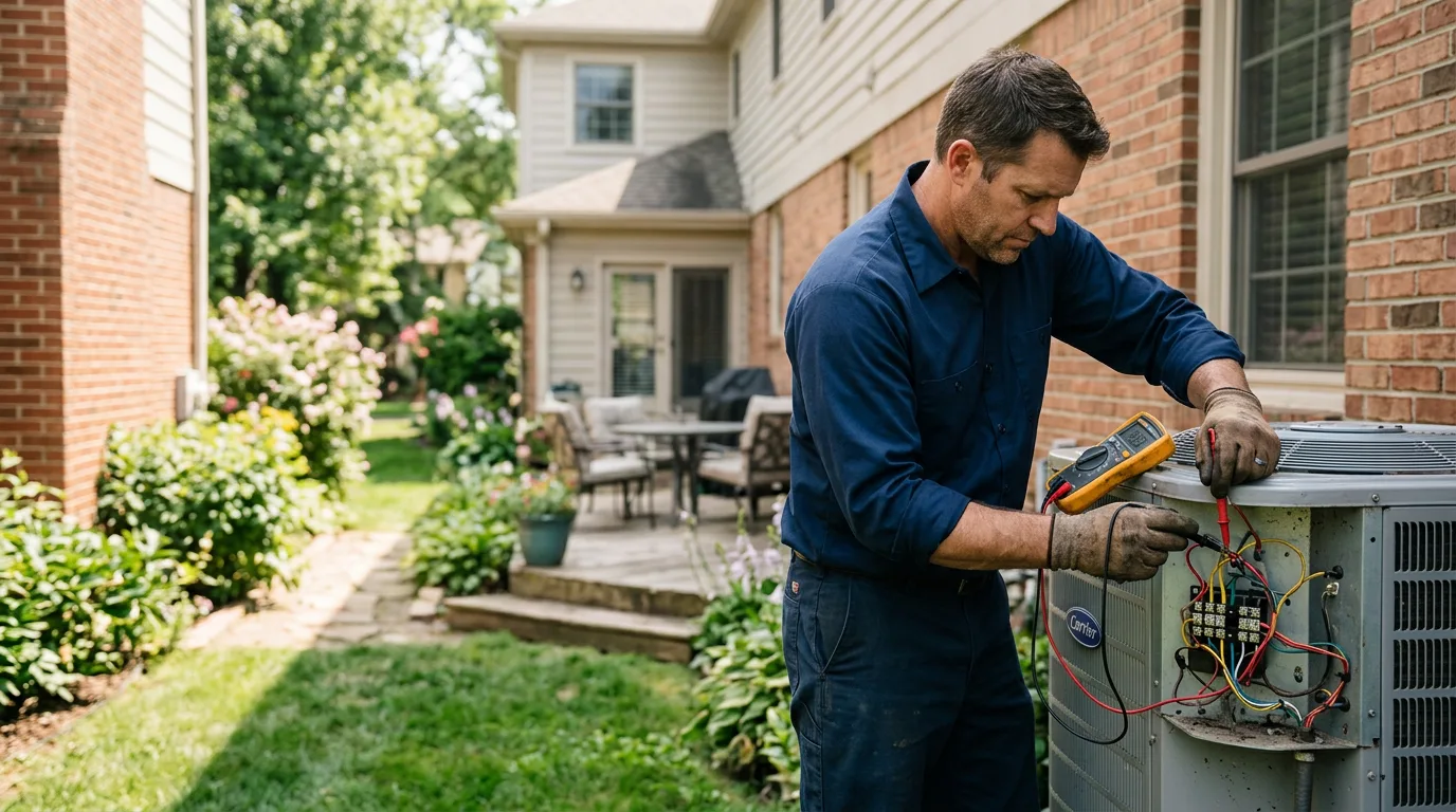 HVAC technician working near Cascade, ID